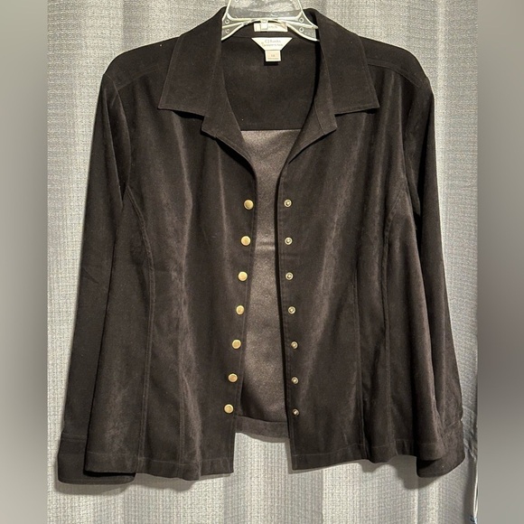 CJ Banks Velvet Dress Jacket - Picture 3 of 6